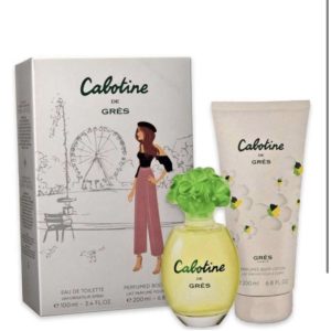 SET GRES CABOTINE WOMAN ( 2PC) 3.4 OZ EDT + 200ML BL